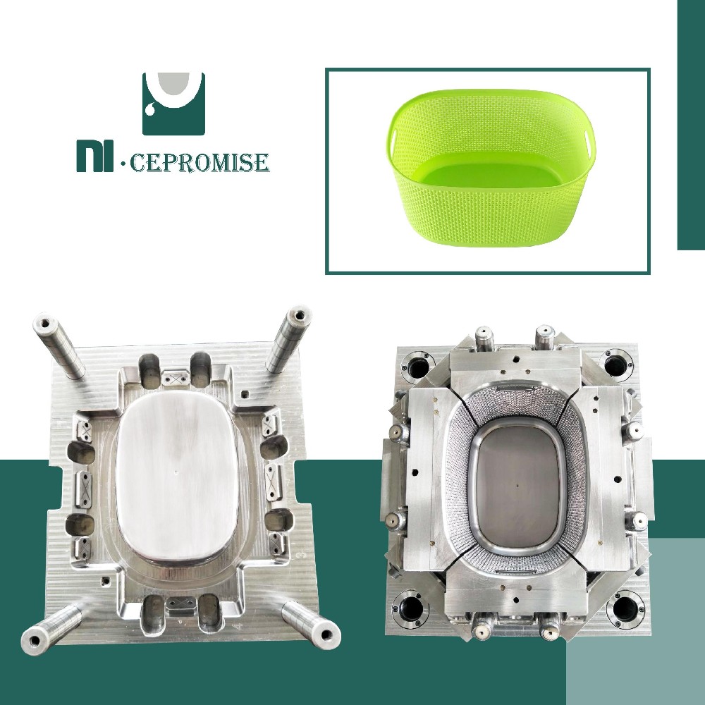 Plastic Carrying Laundry Basket Mould
